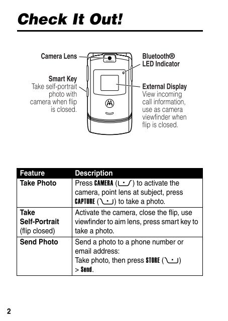 Motorola RAZR V3 Manual - Cell Phones Etc.