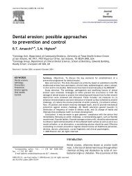 Dental erosion: possible approaches to prevention ... - ResearchGate