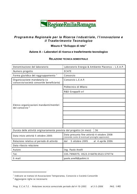 ARTICOLI SCIENTIFICI POLIMI SCARICA