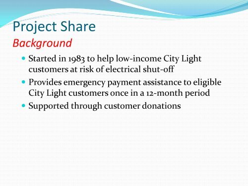 Utility Assistance Programs - City of Seattle