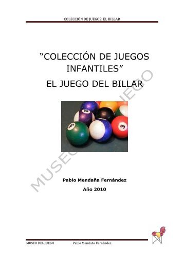 el billar - Museo del Juego