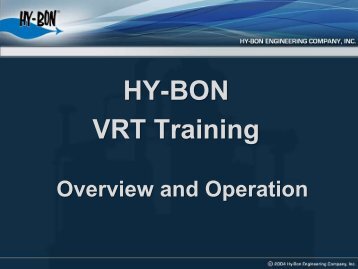 What is a VRT? - HY-BON