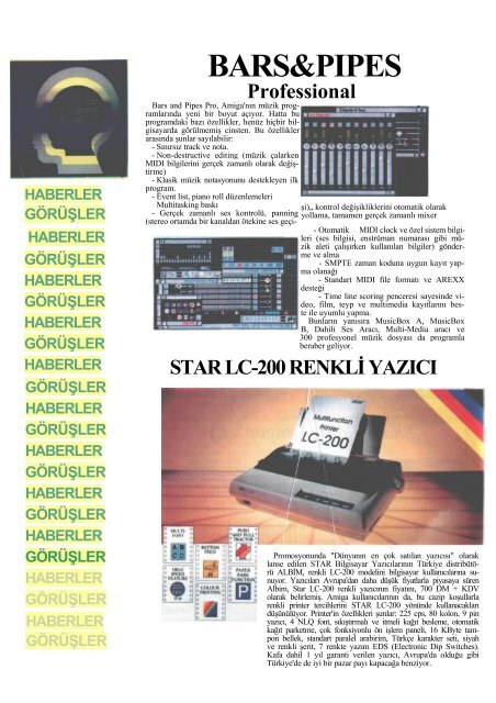 Amiga Dunyasi - Sayi 14 (Temmuz 1991).pdf - Retro Dergi