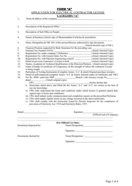 electrical contractor license