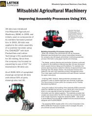 Improving Assembly Processes Using XVL - Lattice Technology