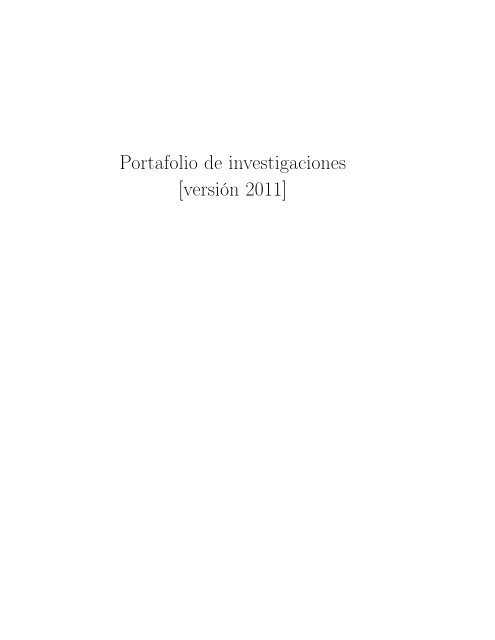 2011 PDF Facultad de Ciencias Universidad Nacional de Colombia