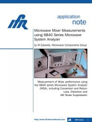 Microwave Mixer Measurements using 6840 Series Microwave ...