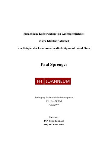 Sprachliche Konstruktion von Geschlechtlichkeit in der ... - LSF Graz