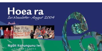 NKII32892 Aug Newsletter - NgÄti Kahungunu Iwi Incorporated