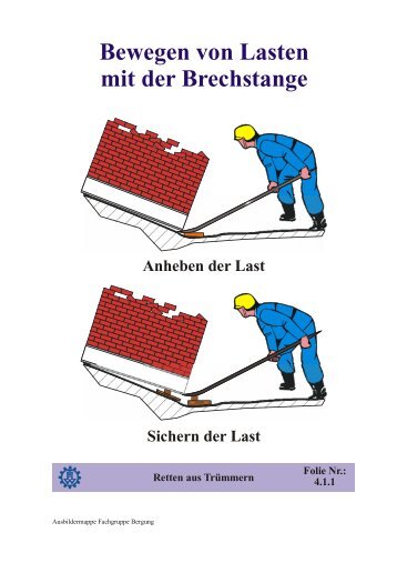 Bewegen von Lasten mit der Brechstange - THW Ortsverband ...