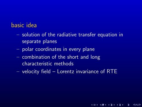 Radiative Transfer in Axial Symmetry