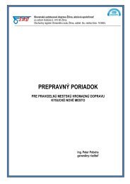 PREPRAVNÝ PORIADOK - Slovenská autobusová doprava Žilina