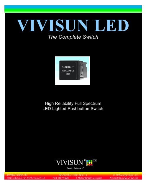 VIVISUN LED The Complete Switch - Aerospace Optics