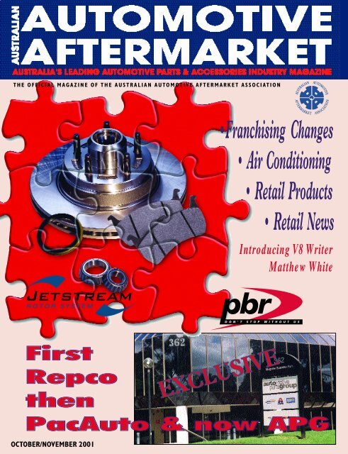 october/november 2001 - Australian Automotive Aftermarket Magazine