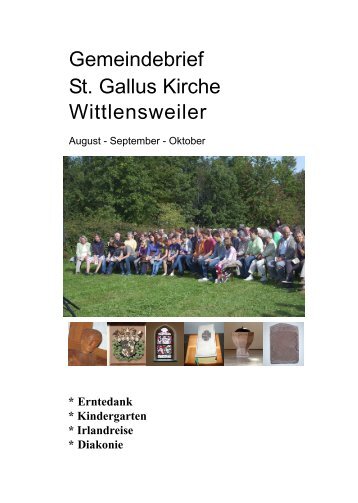 Gemeindebrief August - September - Oktober 2011 - Evangelische ...