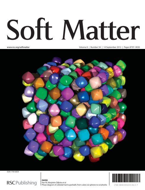 www.rsc.org/softmatter Volume 8 | Number 34 | 14 September 2012 ...