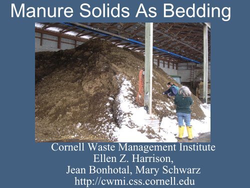 Manure Solids As Bedding - Manure Management