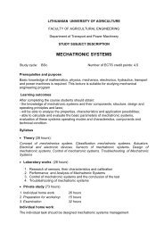 Mechatronic systems