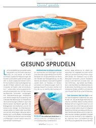 Whirlpool Magazin 01/2007 - Softub - Whirlpool-zu-Hause.de