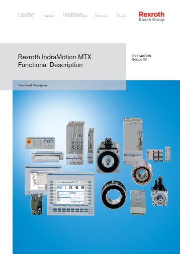 Rexroth IndraMotion MTX Functional Description - Boschrexroth.co.uk