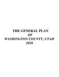 THE GENERAL PLAN OF WASHINGTON COUNTY, UTAH 2010