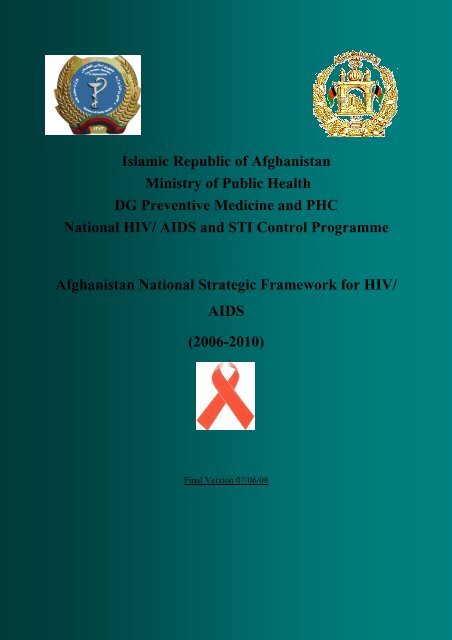 Afghanistan National Strategic Framework for HIV/ AIDS