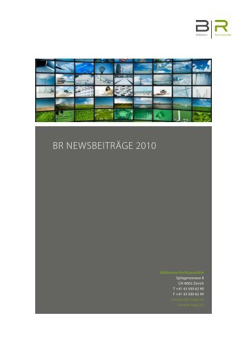 BR Newsbeiträge 2010 - BÜHLMANN RECHTSANWÄLTE, ZÜRICH