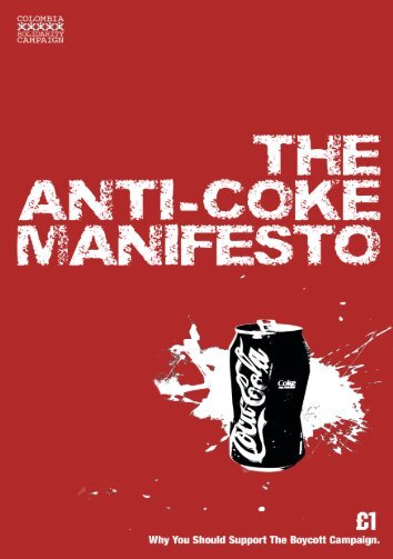 The Anti-Coke Manifesto - Killer Coke