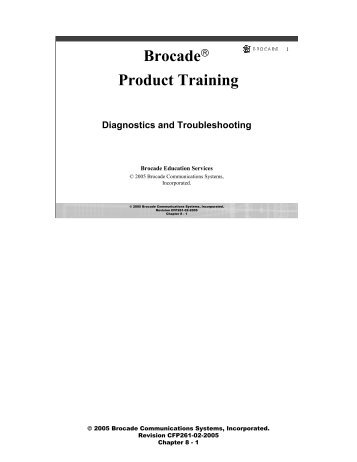 BrocadeÂ® Product Training