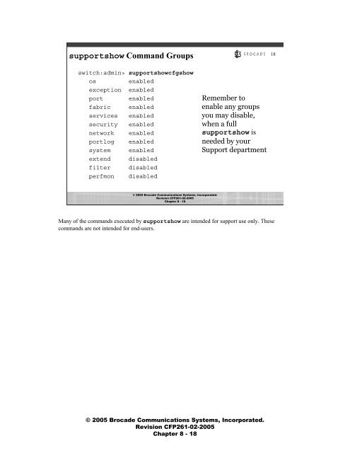 BrocadeÂ® Product Training