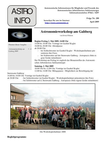 Astro-Info #200 (PDF) - Sternwarte Gahberg