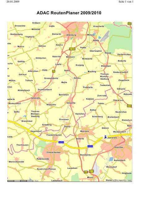 ADAC RoutenPlaner 2009/2010