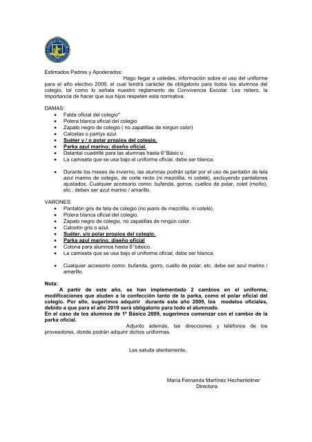 Parka Escolar| COLEGIO SAN BARTOLOME