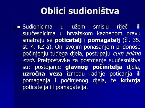 temeljni pojmovi kaznenog prava - Sveučilišni odjel za forenzične ...