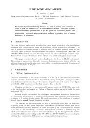 PURE TONE AUDIOMETER 1 Introduction 2 Audiometer - Humusoft