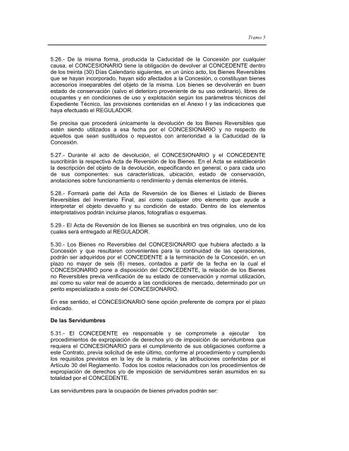 Sexta VersiÃ³n aprobada por ComitÃ©. Tramo 5 - ProinversiÃ³n