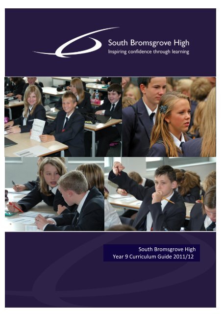 South Bromsgrove High Year 9 Curriculum Guide 2011/12