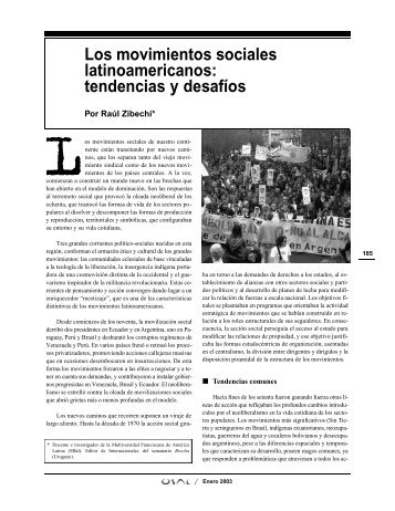 Los movimientos sociales latinoamericanos ... - Hecho HistÃ³rico