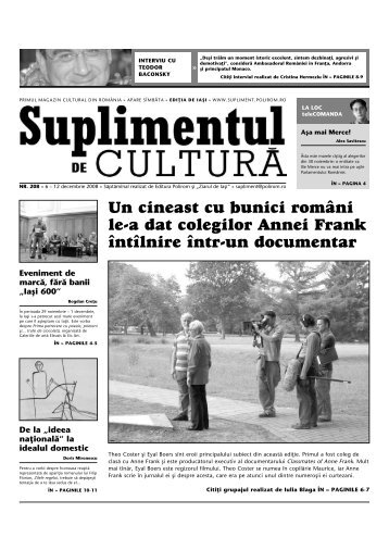 Descarca PDF - Suplimentul de Cultura