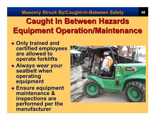 Focus Four Hazard Training For Masonry Construction - Rocky ...