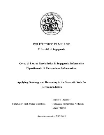 Thesis full text (PDF) - Politecnico di Milano