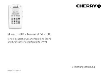 eHealth-BCS Terminal ST-1503 - Cherry