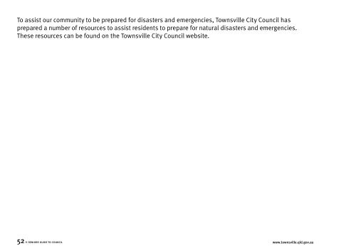 Seniors Guide to Council - Townsville City Council - Queensland ...