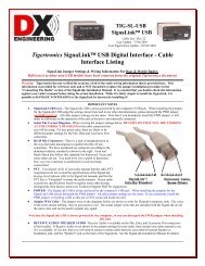 Tigertronics SignaLinkâ¢ USB Digital Interface - Cable Interface Listing