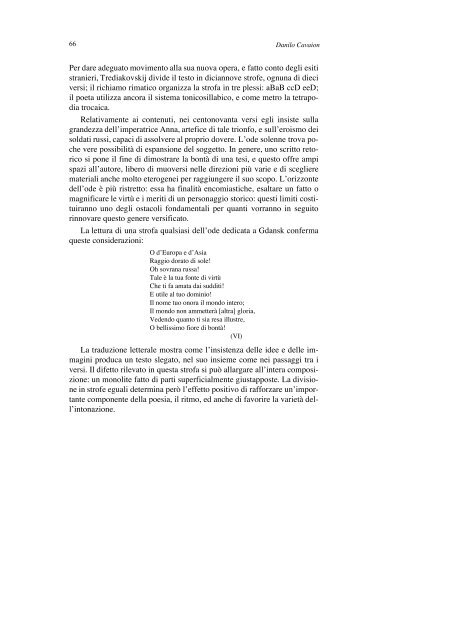 Sulla sintassi della poesia russa, di Lomonosov ... - Europaorientalis.it