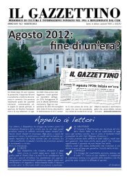 Il Gazzettino n. 2 Agosto 2012 - Comune di Ripalimosani