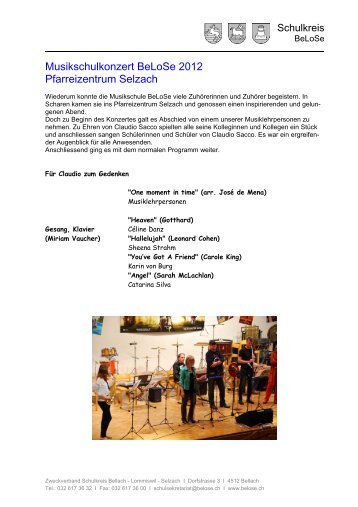 1112 Musikschulkonzert 2012 Selzach.pdf - Schulkreis BeLoSe