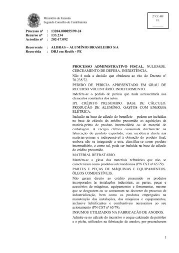 Processo nº : 13204.000055/99-24 Recurso nº : 133.234 Acórdão nº ...