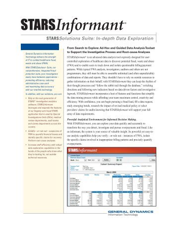 STARSInformant - General Dynamics Information Technology