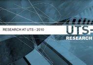 Research Strategy update by Professor Attila Brungs - UTS: Research